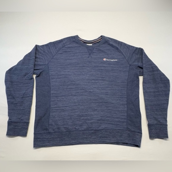 Champion Other - Champion Men’s Blue Heather Crewneck Sweater- Raglan Sleeve Size XXL
